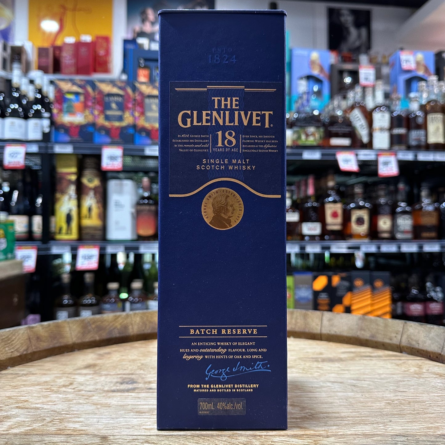 Glenlivet 18 Year Old Single Malt Scotch Whisky 700mL