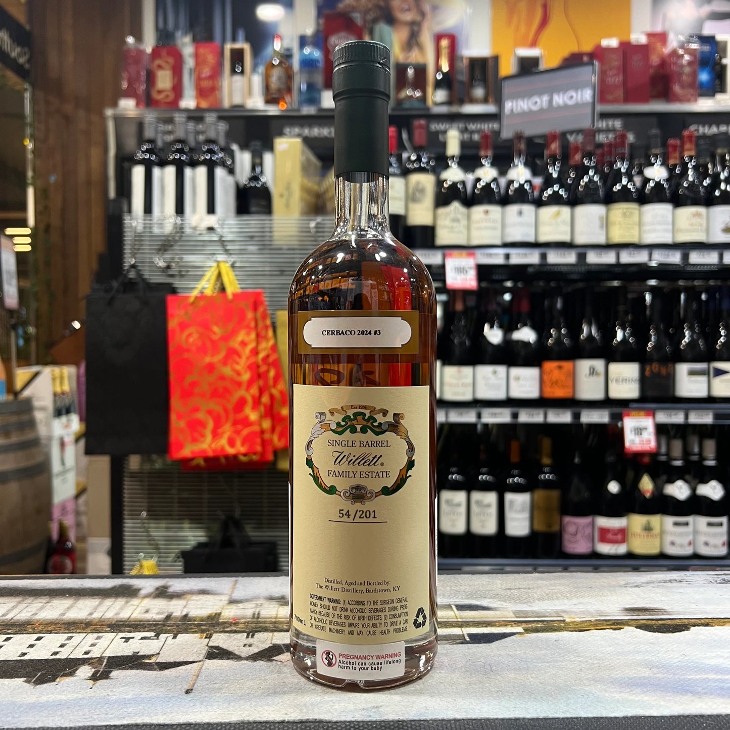 Willett Family Estate 7 Year Old Small Batch Rare Release Cask Strength Straight Rye Whiskey (750ml)