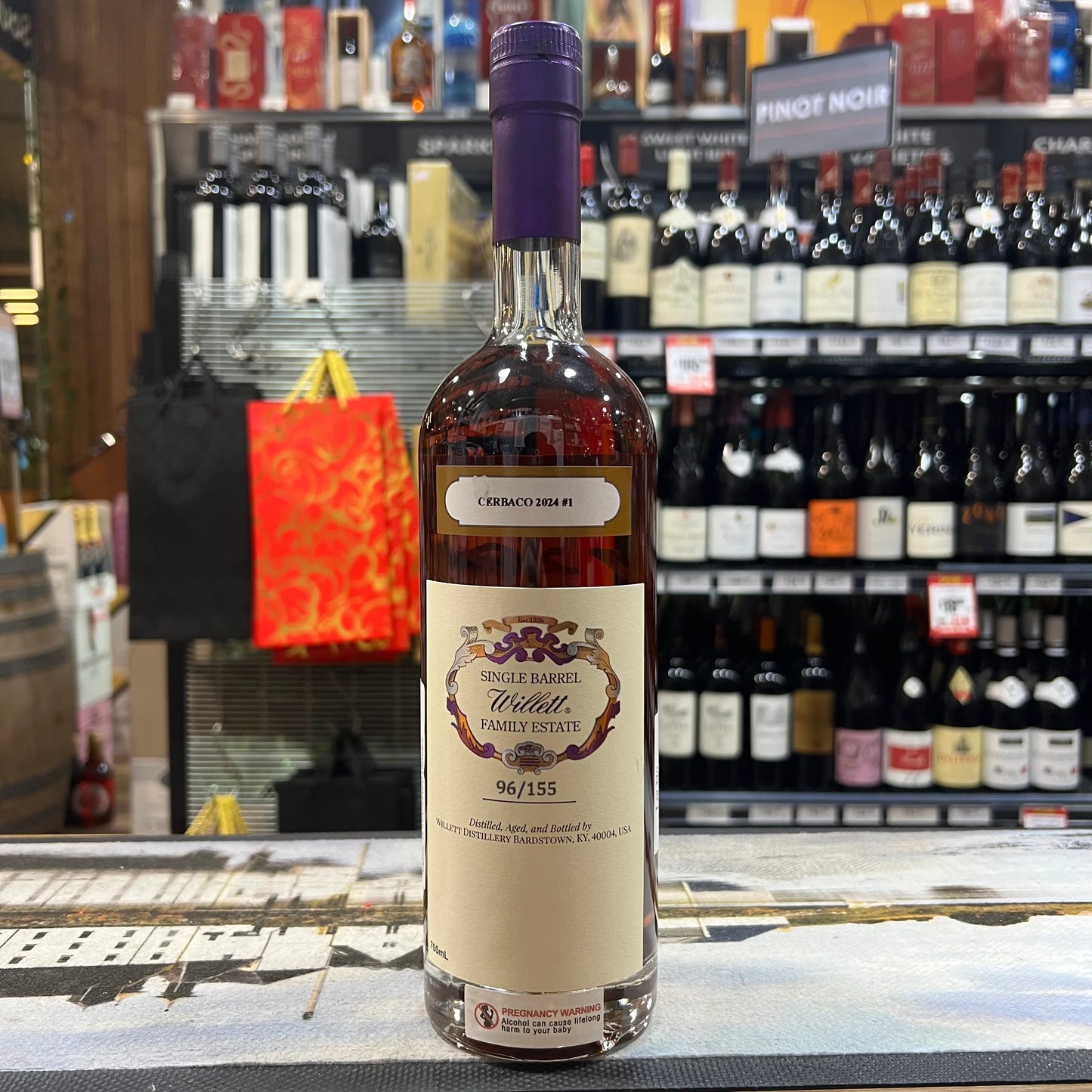 Willett Family Estate Single Barrell bourbon 11 Year Old 65.7% (Barrell no 2895)