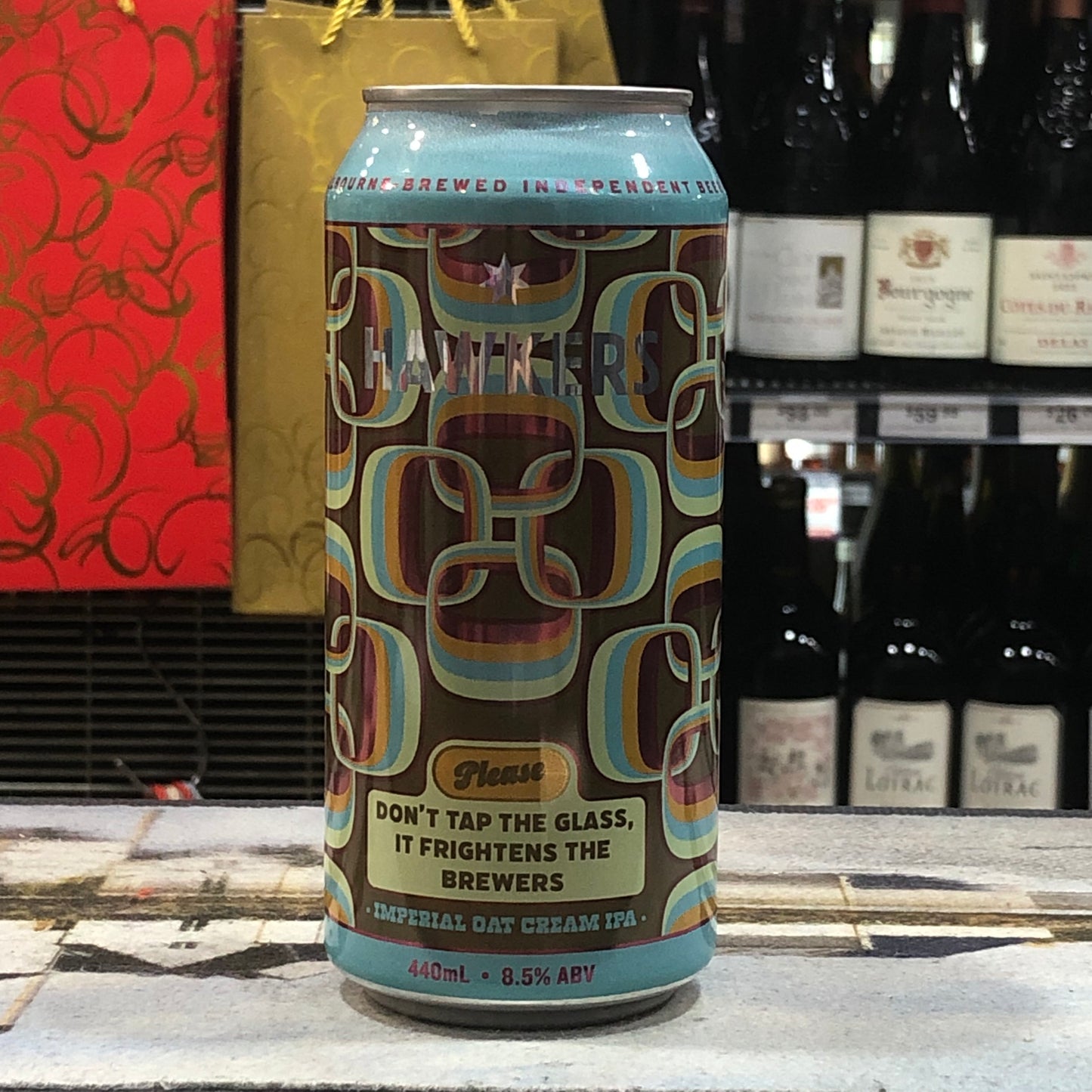 Hawkers Please Don’t Tap The Glass It Frightens The Brewers Imperial Oat Cream IPA Can 440mL