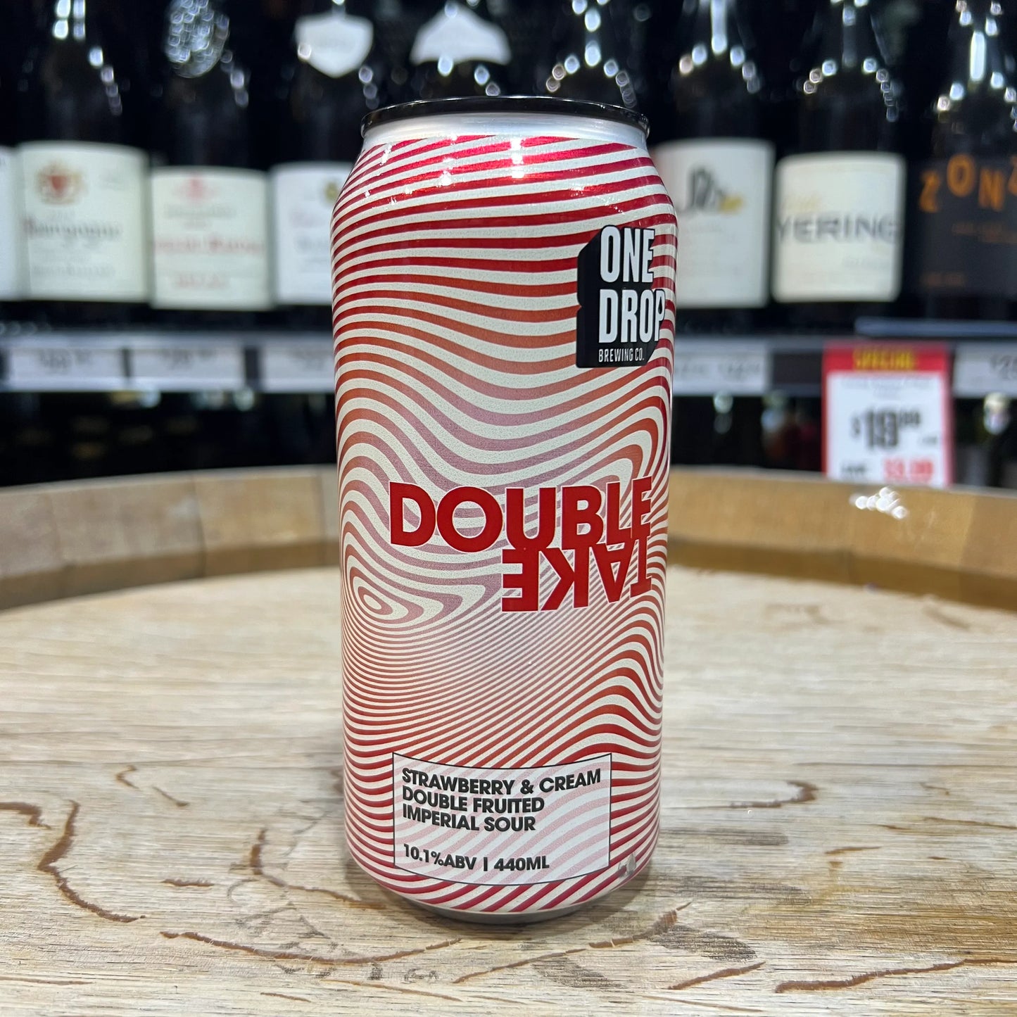 One Drop Strawberry & Cream Doubletake Double Fruited Imperial Sour 440mL Can