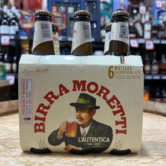Birra Moretti Lager Bottles 330mL