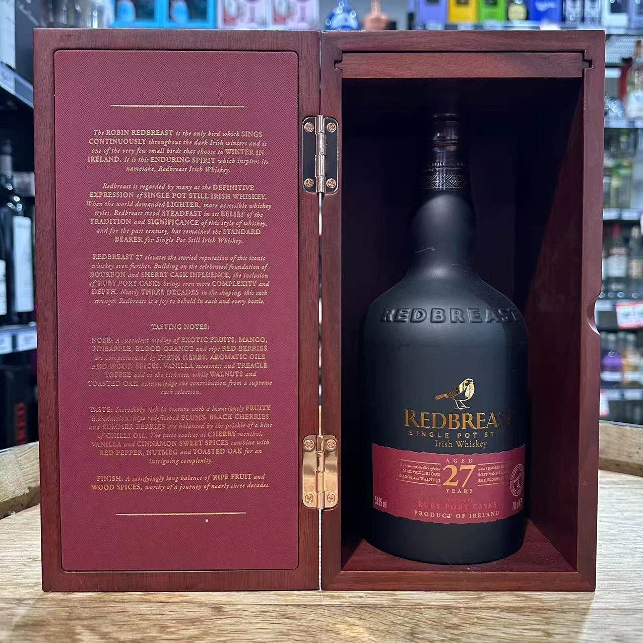 Redbreast 27 Year Old Cask Strength Single Pot Still Irish Whiskey 700mL