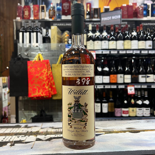 Willett Family Estate 7 Year Old Small Batch Rare Release Cask Strength Straight Rye Whiskey (750ml)