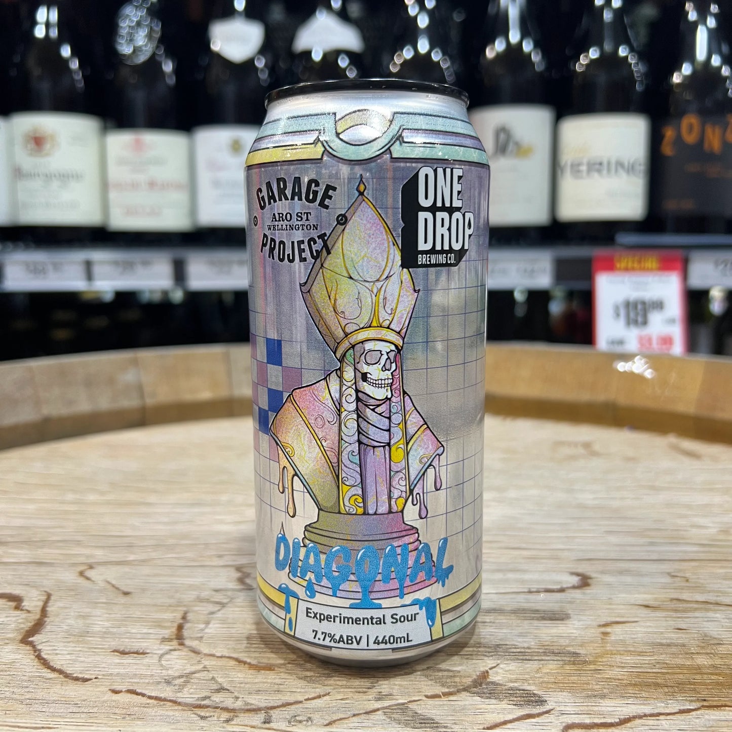 One Drop Brewing x Garage Project - Diagonal Experimental Pastry Sour 7.0% 440mL Can